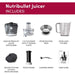 Nutribullet 01515 Centrifugal Juicer, 800 W, Graphite-Nutribullet Jucier-Nutribullet-northXsouth