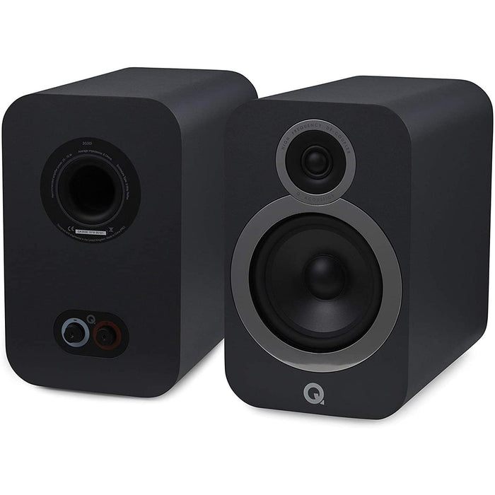 Q Acoustics 3030i Bookshelf Speaker - Pair-Speakers-Q Acoustics-Black-northXsouth