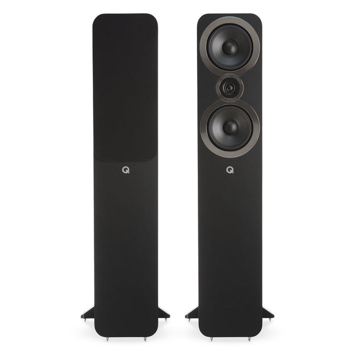Q Acoustics 3050i Floorstanding Speaker Pair - Black-Floorstanding Speakers-Q Acoustics-northXsouth