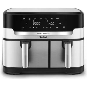 Tefal XXL 11L Dual Drawer Air Fryer Stainless Steel EY942D