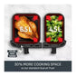 Tefal XXL 11L Dual Drawer Air Fryer Stainless Steel EY942D
