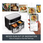 Tefal XXL 11L Dual Drawer Air Fryer Black EY9428GO