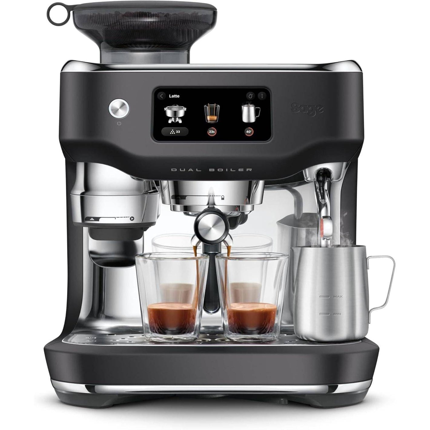 Sage Oracle Dual Boiler Coffee Machine Black Truffle