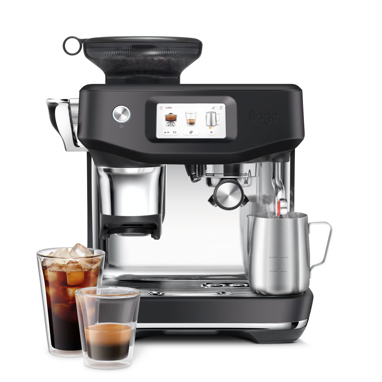 Sage Barista Touch Impress Coffee Machine - Black Truffle