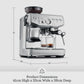 Sage Barista Express Impress Coffee Machine Steel