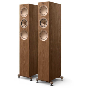KEF R5 META Floorstanding Speaker Pair Walnut