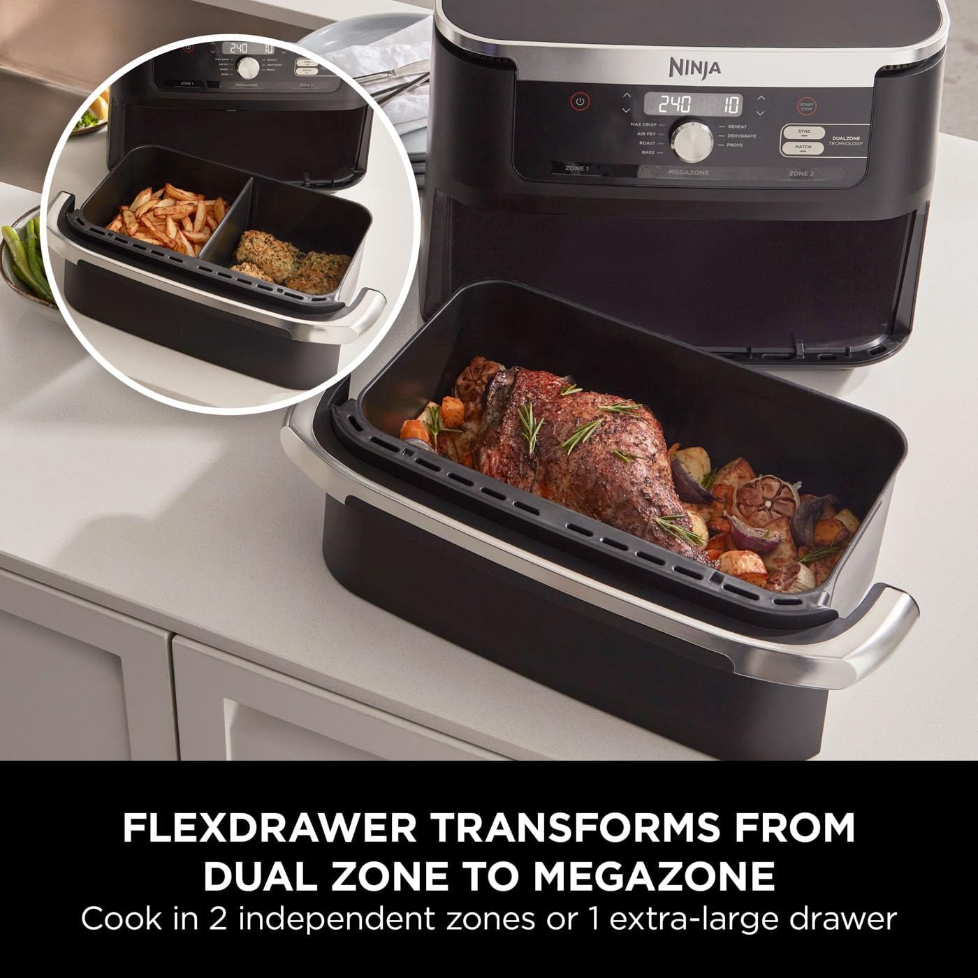 Ninja AF500UK FlexDrawer Air Fryer 10L-northXsouth Ireland