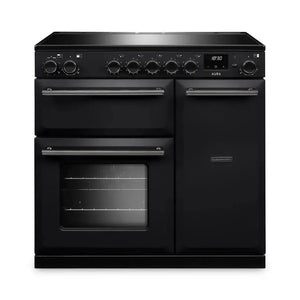 Rangemaster Aura AURA90EIPCBL/YX1 90cm Induction Range Cooker Black - Onyx