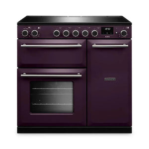 Rangemaster Aura AURA90EIPPLM/BN1 90cm Induction Range Cooker Plum - Brushed Nickel