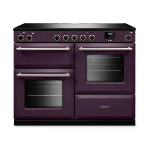 Rangemaster Aura AURAO110EIPPLM/BN1 110cm Induction Range Cooker Plum - Brushed Nickel