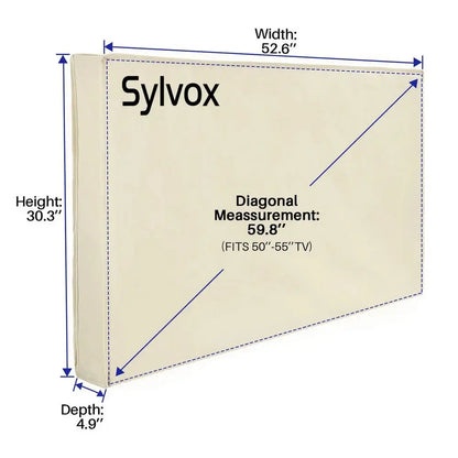Sylvox Outdoor TV Cover for 50-55" TVs