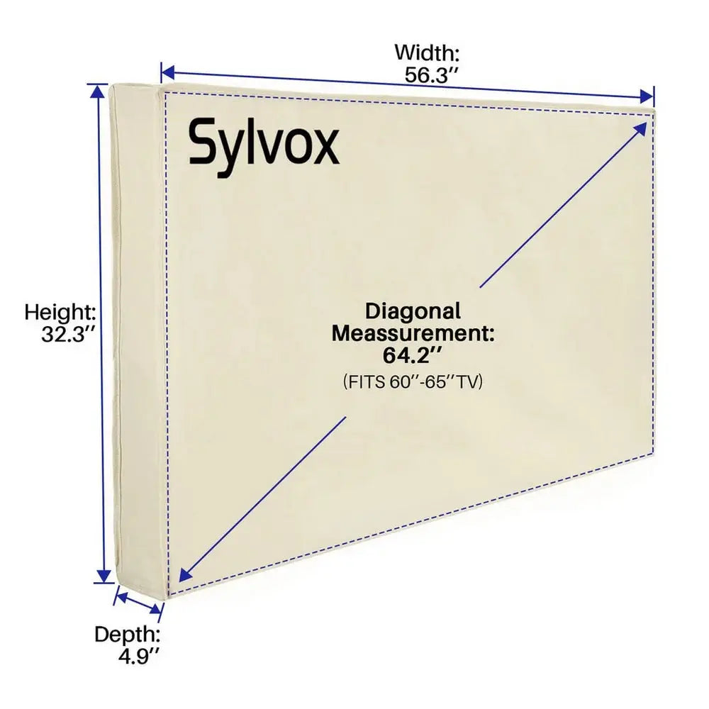 Sylvox Outdoor TV Cover for 60-65" TVs
