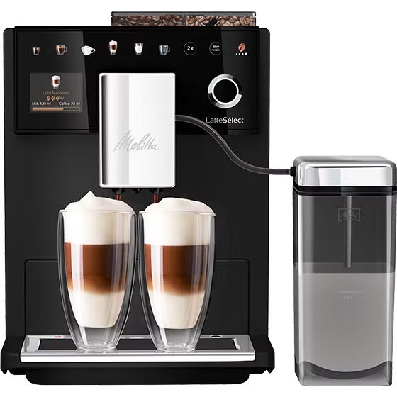 Melitta Latte Select Bean to Cup Coffee Machine Black