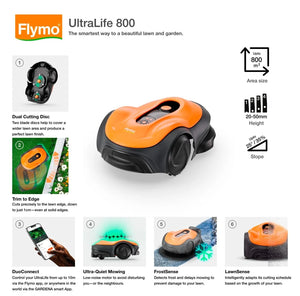 Flymo Ultralife 800 Wired Robotic Lawnmower up-to 800m2