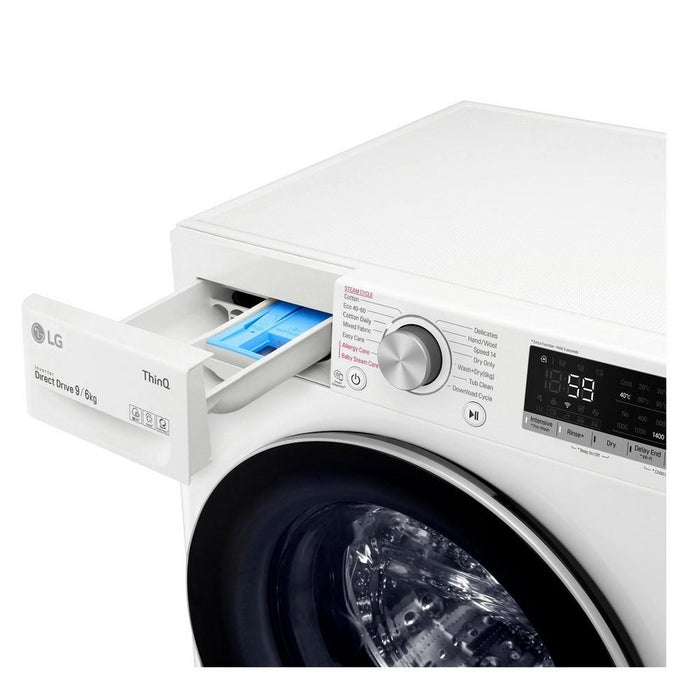 LG 9kg/6kg Washer Dryer Freestanding FWV696WSE