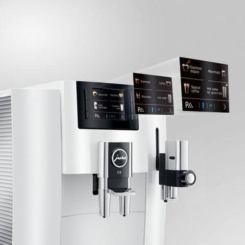 Jura E8 Piano White Automatic Coffee Machine-Coffee Makers & Espresso Machines-Jura-northXsouth