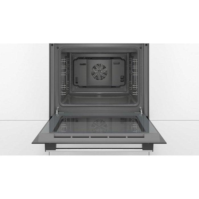Bosch HHF113BA0B 59.4cm Built In Electric Single Oven With 3D Hot Air - Black-Single oven-Bosch-northXsouth