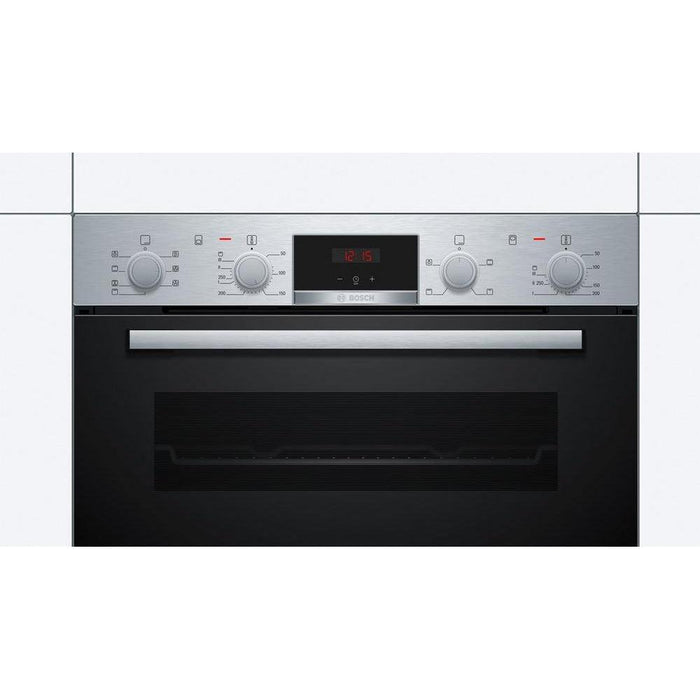 Bosch MBS533BS0B 59.4cm Built In Electric Double Oven with 3D Hot Air - Stainless Steel-Ovens-Bosch-northXsouth