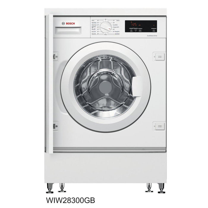 Bosch WIW28301GB Integrated 8kg 1400 Spin Washing Machine with VarioPerfect - White-Washing Machines-Bosch-northXsouth