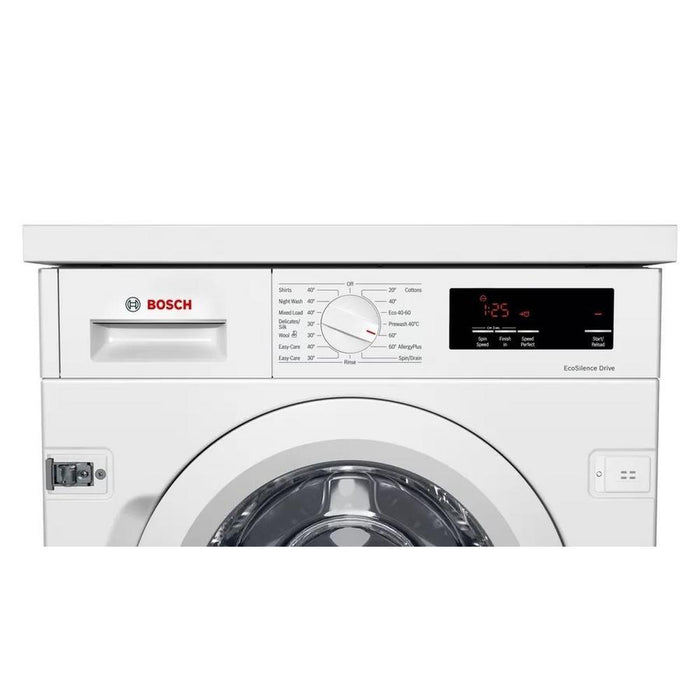 Bosch WIW28301GB Integrated 8kg 1400 Spin Washing Machine with VarioPerfect - White-Washing Machines-Bosch-northXsouth