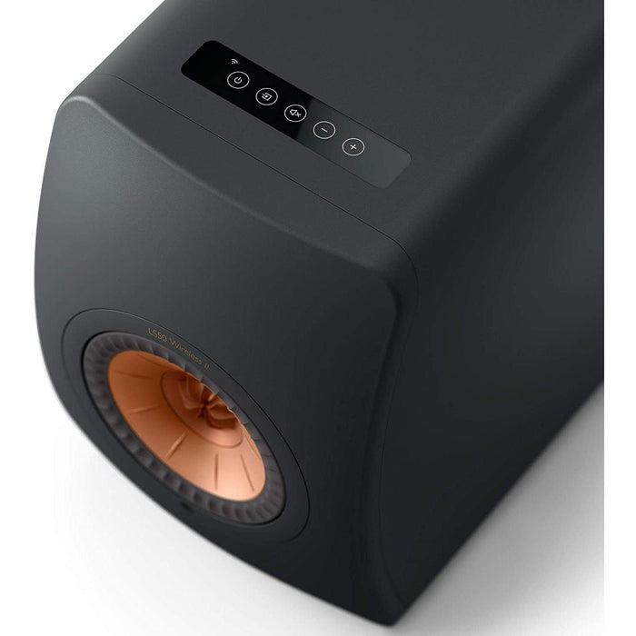 KEF LS50 Wireless II MK 2 Active Speakers Black-Speakers-Kef-northXsouth