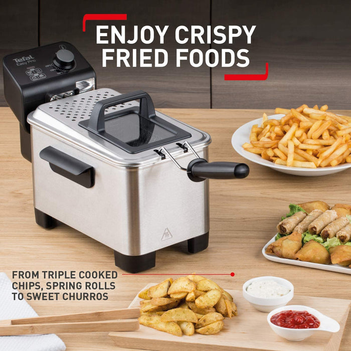 Tefal FR333040 Deep Fat Chip Fryer, Large 1.2KG Capacity-Deep Fryers-Tefal-northXsouth