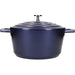 MasterClass Casserole Dish with Lid Metallic Blue, 5 L/28 cm-Casserole Dishes-KitchenCraft-northXsouth
