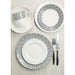 Maxwell & Williams Harlequin 16 Piece Dinner Set, Porcelain, White/Black, Service for 4-Maxwell Williams-northXsouth