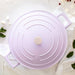 MasterClass Shallow Casserole Dish with Lid, Lavender, 4 L/28 cm-Casserole Dishes-KitchenCraft-northXsouth