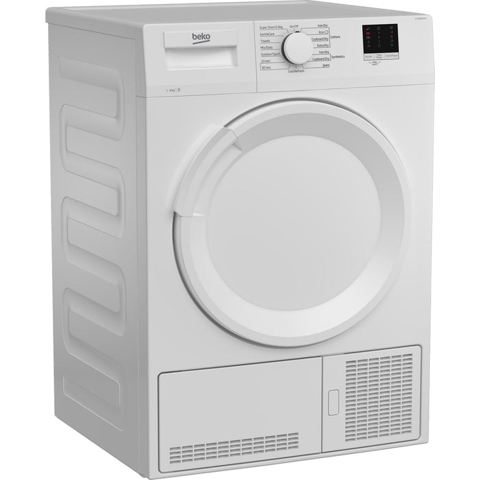 Beko DTLCE80041W 8kg Condenser Tumble Dryer White-Dryers-Beko-northXsouth