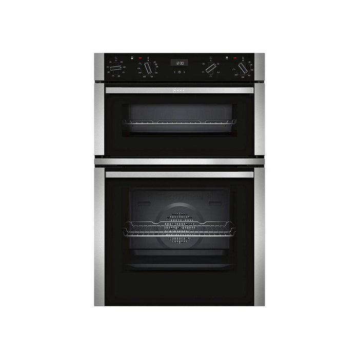 Neff U1ACE2HN0B Built-In Eye Level Double Oven, Stainless Steel-Ovens-Neff-northXsouth