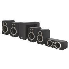 Q Acoustics 3010i Cinema Pack - Carbon Black-Home Cinema Speakers-Q Acoustics-northXsouth