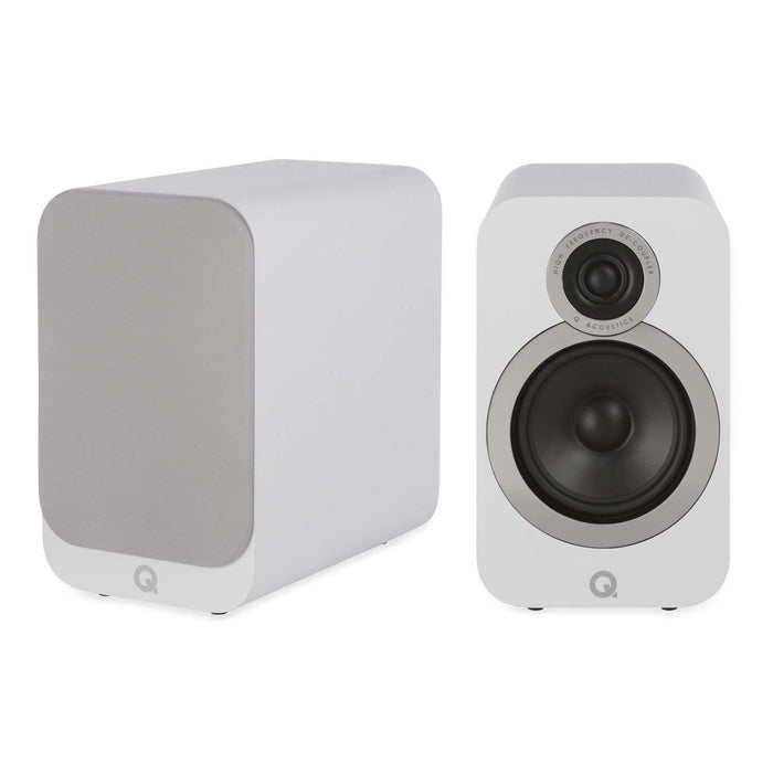 Q Acoustics 3020i Bookshelf Speaker Pair - White-Bookshelf Speaker-Q Acoustics-northXsouth