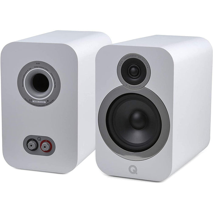 Q Acoustics 3030i Bookshelf Speaker - Pair-Speakers-Q Acoustics-White-northXsouth