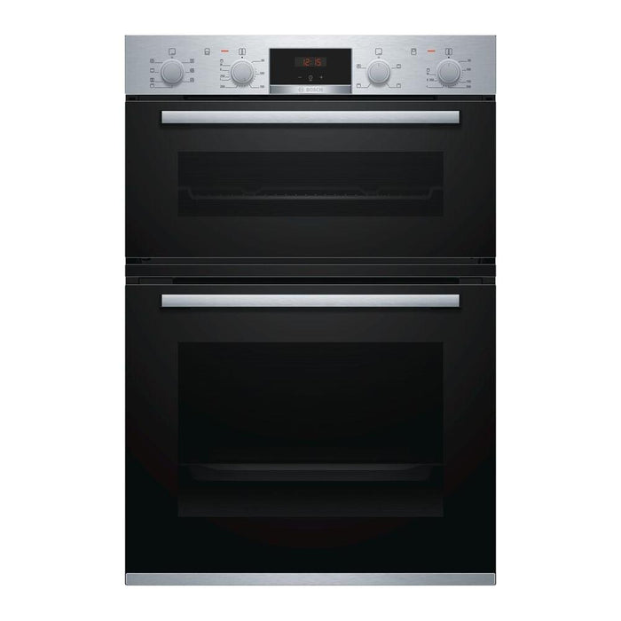 Bosch MBS533BS0B 59.4cm Built In Electric Double Oven with 3D Hot Air - Stainless Steel-Ovens-Bosch-northXsouth